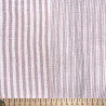 Yarn-Dyed Double Gauze STRIPES Old Rose / Off-White